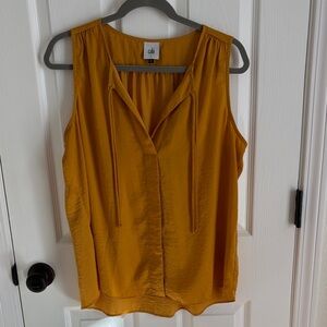 CAbi Golden Sleeveless Blouse